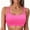 1-Hot Pink, variant on Bigetiay Bikini Tops For Women Light-Support Triangle Bathing Suit Top Minimalist Push Up Swim Tops No Bottom, Size XL