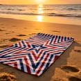thumbnail image 4 of Patriotic Beach Towel 250th Anniversary 4th of July Independence Day Fireworks Stars Soft Towels for Travel Swimming Bath F, 4 of 7