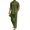 Army Green, variant on Men's 2 Pieces Cotton Linen Set Henley Shirts Short Sleeve And Casual Beach Pants With Pockets Summer Yoga Outfits