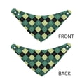 thumbnail image 6 of Goofa Green Squares Pattern Pet Scarf Bandana - Adjustable and Comfortable,Dog Scarf Bib Kerchief Breedfor Dogs and Cats-Large, 6 of 8