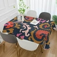 thumbnail image 5 of Coolnut Floral Pattern Tablecloth, Waterproof Washable Polyester Square Table Cover, Durable Tablecloth for Kitchen Dining Table Party Decor, 54"X 72", 5 of 7