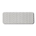 thumbnail image 1 of Leaves Computer Mouse Pad, Ornamental Doodle Foliage of the Autumn Season Monochrome Nature Composition, Rectangle Non-Slip Rubber Mousepad Large, 31" x 12" Gaming Size, Ivory and Grey, by Ambesonne, 1 of 2