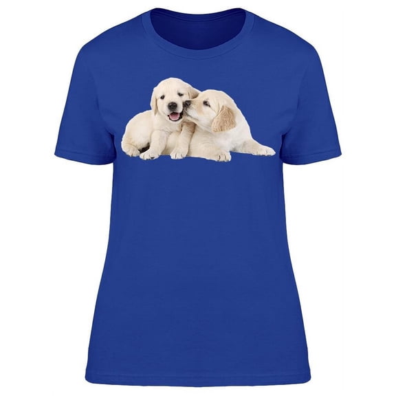 Puppies Playing Retriever T-Shirt Women -Image by Shutterstock, Female 3X-Large