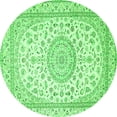 thumbnail image 1 of Ahgly Company Indoor Round Medallion Green Traditional Area Rugs, 7' Round, 1 of 1