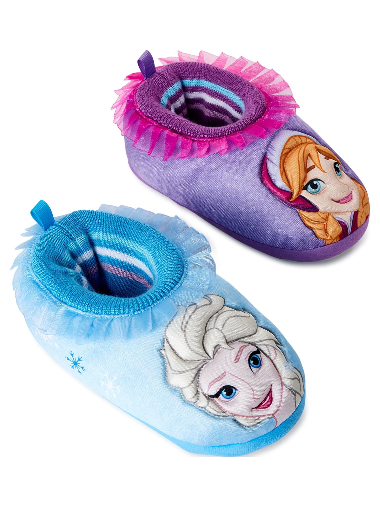 Disney Frozen Plush Slippers, Sizes 7/8-13/1