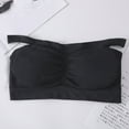 thumbnail image 2 of Tube Tops Womens Padded Bandeau Bra Wire Free Strapless Convertible Bralettes Basic Layer Tube Top Bra Sports Bra, 2 of 6