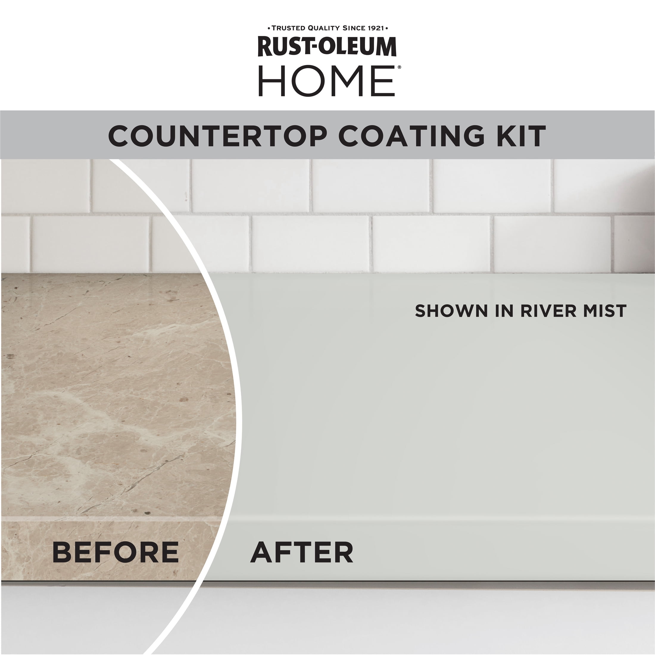 River Mist, Rust-Oleum HOME Countertop Satin Coating Kit-38496214T, Quart