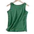 thumbnail image 4 of XIAONU Women's V Neck Sleeveless Tank Top Loose Fit Everyday Layering Vest Blouse, 4 of 7