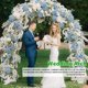 thumbnail image 4 of Arco de Flores Metálico Soporte para Plantas Trepadoras, Decoración de Boda y Jardín, Fácil Montaje, Resistente, Ideal para Ceremonias, Fiestas y Eventos DIY, 4 of 4