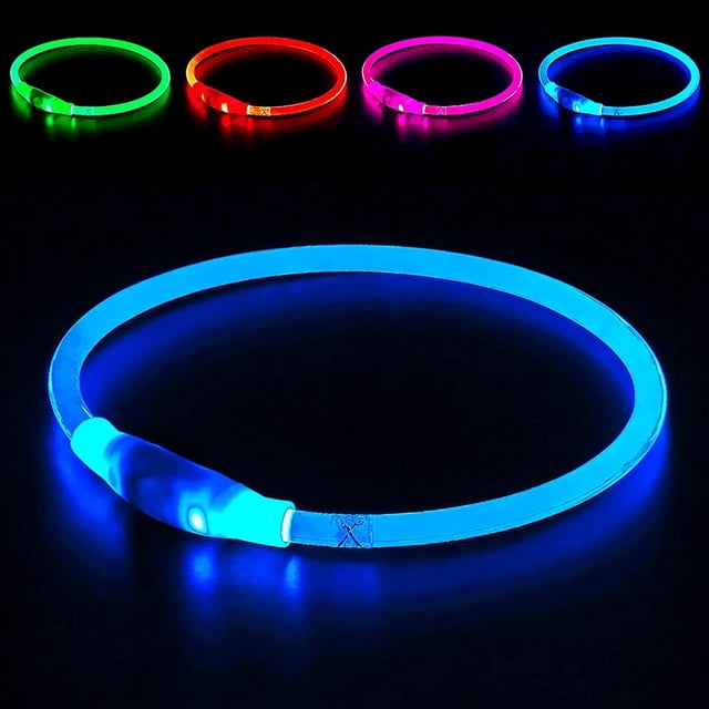 Collar LED para perros BSEEN, recargable por USB, para perros pequeños, medianos y grandes