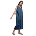 thumbnail image 5 of Moomaya Womens Sleeve Nightdress For Ladies Solid Cotton Nightwear, 5 of 6