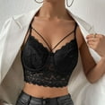 thumbnail image 4 of UYISJ Bustier Tops for Women Underwired Camisoles Two Layer Supportive Push Up Lace Bralette Cami Tank Top, 4 of 7
