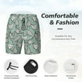 thumbnail image 5 of Daiia Retro Rooster4 Mens Swim Trunks Swim Shorts Quick Dry Swim Shorts with Mesh Lining Pockets-Large, 5 of 9
