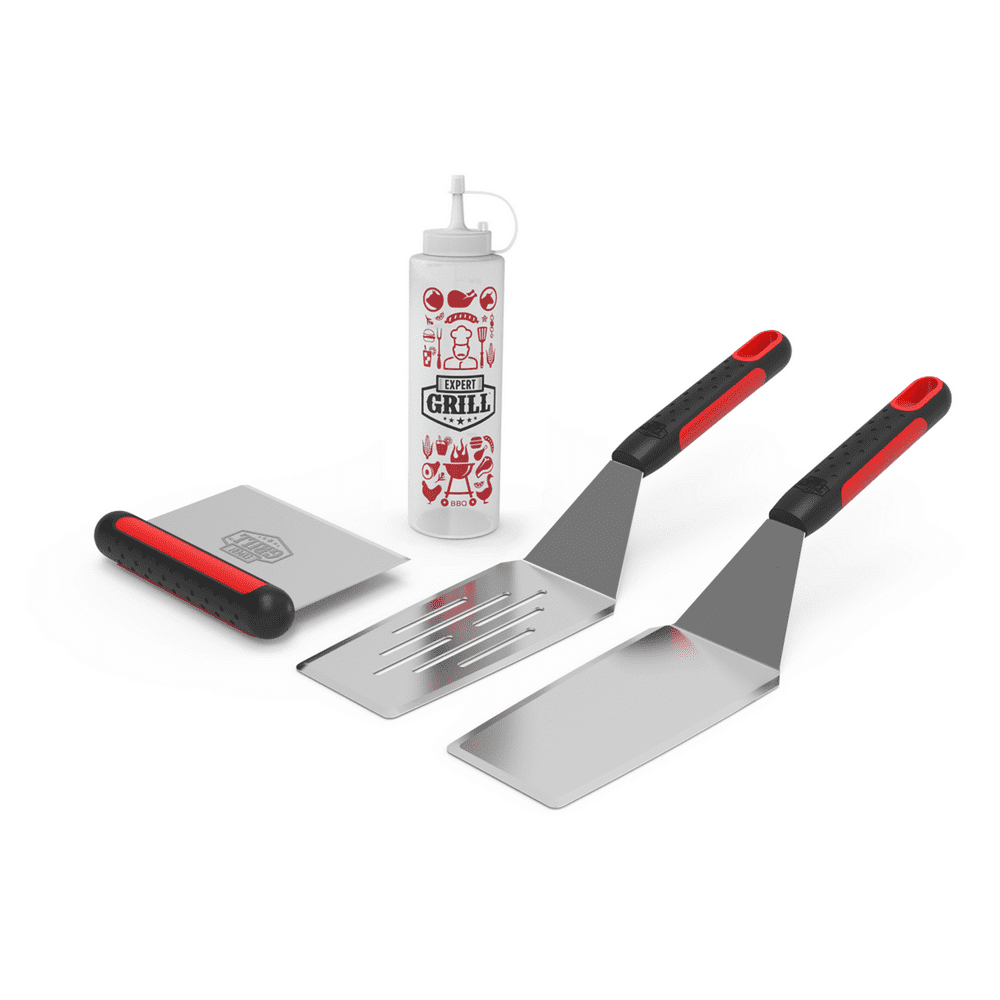 Expert Grill Stainless Steel Barbecue Griddle Tool Set, 4Piece