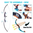 thumbnail image 5 of Juiluna Kids Bow and Arrow, Kids Archery Set, 2 LED Light Up Bows, 12 Suction Cup Arrows, 2 Quivers, 7 Targets, Kids Outdoor Toys Garden Games Gifts, 5 of 9
