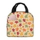 thumbnail image 1 of Easygdp Autumn Maple Leaves Bolsa Térmica Premium - Tela Oxford Impermeable, Gran Capacidad, Bolsillo Frontal, Unisex para Trabajo, Escuela, Actividades al Aire Libre y Picnics, 1 of 8