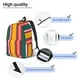 thumbnail image 3 of Balery Vertical Stripes Mochila Clásica Impresa Básica para Viaje, Mochila Escolar Resistente al Agua, Mochila de Lona con Correas Ajustables-Medium, 3 of 5