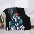 thumbnail image 3 of Fotbe Hungry Tyrannosaurus Manta de Franela con Estampado, Manta Ultrasuave para Cama, Sofá, Auto, Hipoalergénica y Antibolitas-80"x60", 3 of 6