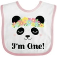 thumbnail image 3 of Inktastic First Birthday Panda 1 Year Old Girl Girls Baby Bib, 3 of 4