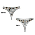 thumbnail image 3 of Balery Funny Beagle Active Dog Tangas de Algodón para Mujer con Estampado – Ropa Interior Sexy, Transpirable, G-string-X-Large, 3 of 6