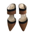 thumbnail image 2 of Women's Brown Pointy Heels with Open Back, 2 of 5