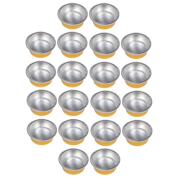 Cuenco de cera de fusión Yuyangstore de papel de Aluminio 20 Piezas 5.2x2 Cm