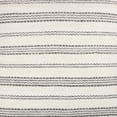 thumbnail image 6 of Ox Bay Petra 20" x 20" Gray/White Striped Reversible Indoor/Outdoor Adult Decorative Throw Pillow Cover, 6 of 7