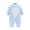 Light Blue, variant on Qingpeng Newborn Infant Romper Boy Girl Long Sleeve Floral Print One Piece Jumpsuit Winter Fleece Warm Outwear Clothes Pajamas Outfits for Kids 3-18M