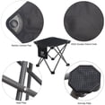thumbnail image 5 of Opliy Taburete de camping, paquete de 2, taburete plegable portátil de 13,5 pulgadas para jardinería al aire libre y senderismo en la playa, pesca, taburete con bolsa de transporte (negro), 5 of 5