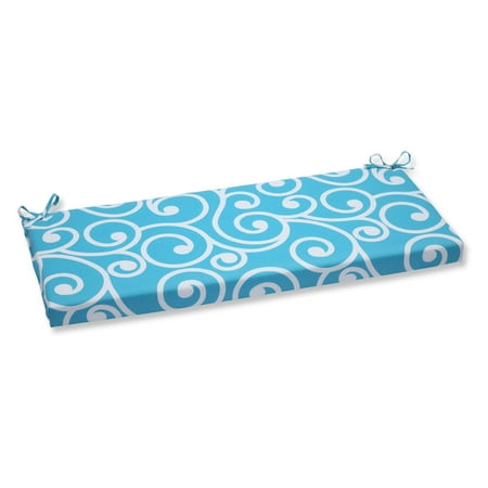 Pillow Perfect Outdoor/ Indoor Best Turquoise Bench (Best Cleaner For Patio Cushions)