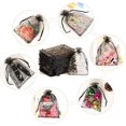 thumbnail image 2 of 100 bolsas de organza con forma de luna y estrella, 11 x 16 cm, bolsas de regalo para bodas con cordón, bolsas de organza negras, bolsas de regalo, 2 of 5