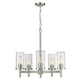 thumbnail image 3 of Golden Lighting Winslett 5-light Chandelier in Pewter, 3 of 6