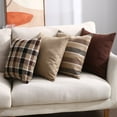 thumbnail image 3 of Farmhouse Buffalo Check Plaid Throw Pillow Covers, Plaid Linen Soft Cushion Case for Fall Decor Home Bed Couch Sofa Outdoor, 18 x 18 Inch, 3 of 10