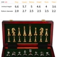 thumbnail image 4 of Juego de ajedrez lujo medieval Btafrte con tablero ajedrez oro-Plata, 4 of 9