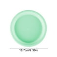 thumbnail image 3 of hulanddfd Green Plates - 7" Round Serving Plates for Dessert Snack Fruit Dishwasher and Microwave Safe Shatterproof Dinner Dishes for Home Office and Travel Outdoor, 3 of 6