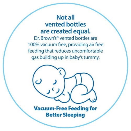 Dr. Brown's Options  Wide-Neck Baby Bottle, 5 Ounce, 4 Count