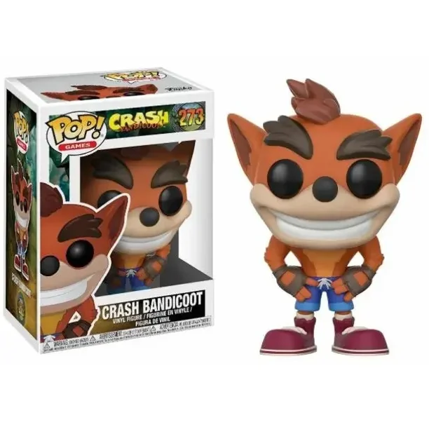FUNKO Crash Bandicoot 273 # muñeca gris edición limitada modelo ornamento vinilo acción juguete figuras colección de muñecos modelos Juguetes