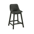thumbnail image 6 of Weston Home Egleston Square Vegan Leather Low Back Counter Height Chair, Black, Set of 2, 6 of 7