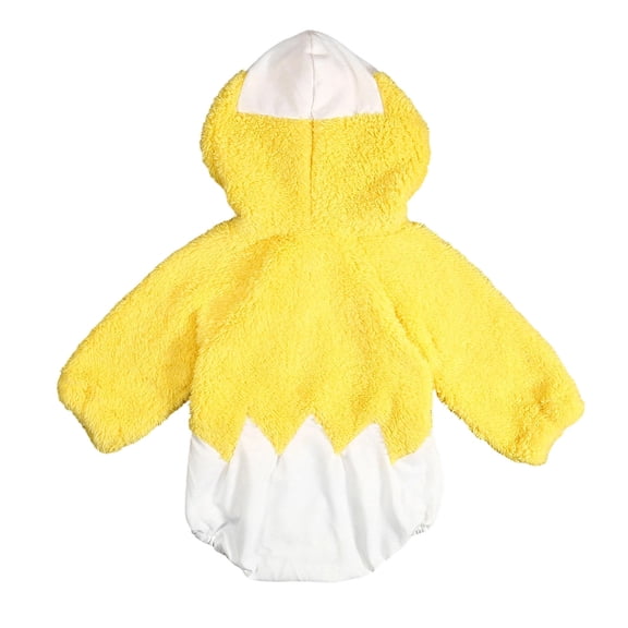 HNMKIU Easter Chick Baby Bodysuit Long Sleeve Soft Animal Romper For Boys Holiday Photoshoot Outfit With Snap Closure Yellow,12-18 Months