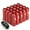 Red, variant on J2 Engineering LN-T7-010-125-BL J2 Engineering 7075 Aluminum M12 x 1.25 16 Pcs 60mm Open End Lug Nut 4 Pcs Lock Blue
