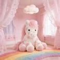 thumbnail image 6 of Jumbo Pink Horse Plush, Pink and White, 20", Valentine's Day Birthday Gift, 6 of 9