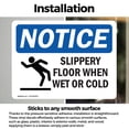 thumbnail image 3 of (2 Pack) Slippery Floor When Wet Or Cold Sign, 3 of 7
