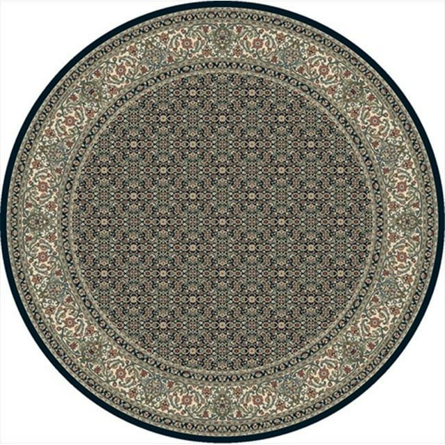 Dynamic Rugs ANR8570113464 Tapis Rond Ancien Jardin 7.10 - Marine