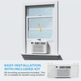 thumbnail image 4 of VINGLI Smart 12000 BTU Window Air Conditioner with WiFi, Energy Saving Window AC Unit with Remote & App Control, Timer Function & Easy Install Kit, for Rooms up to 550 Square Feet, 115V/60Hz, White, 4 of 7