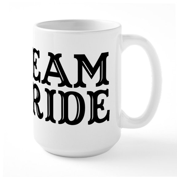 CafePress - Team Bride - 15 oz Ceramic Large White Novelty Mug
