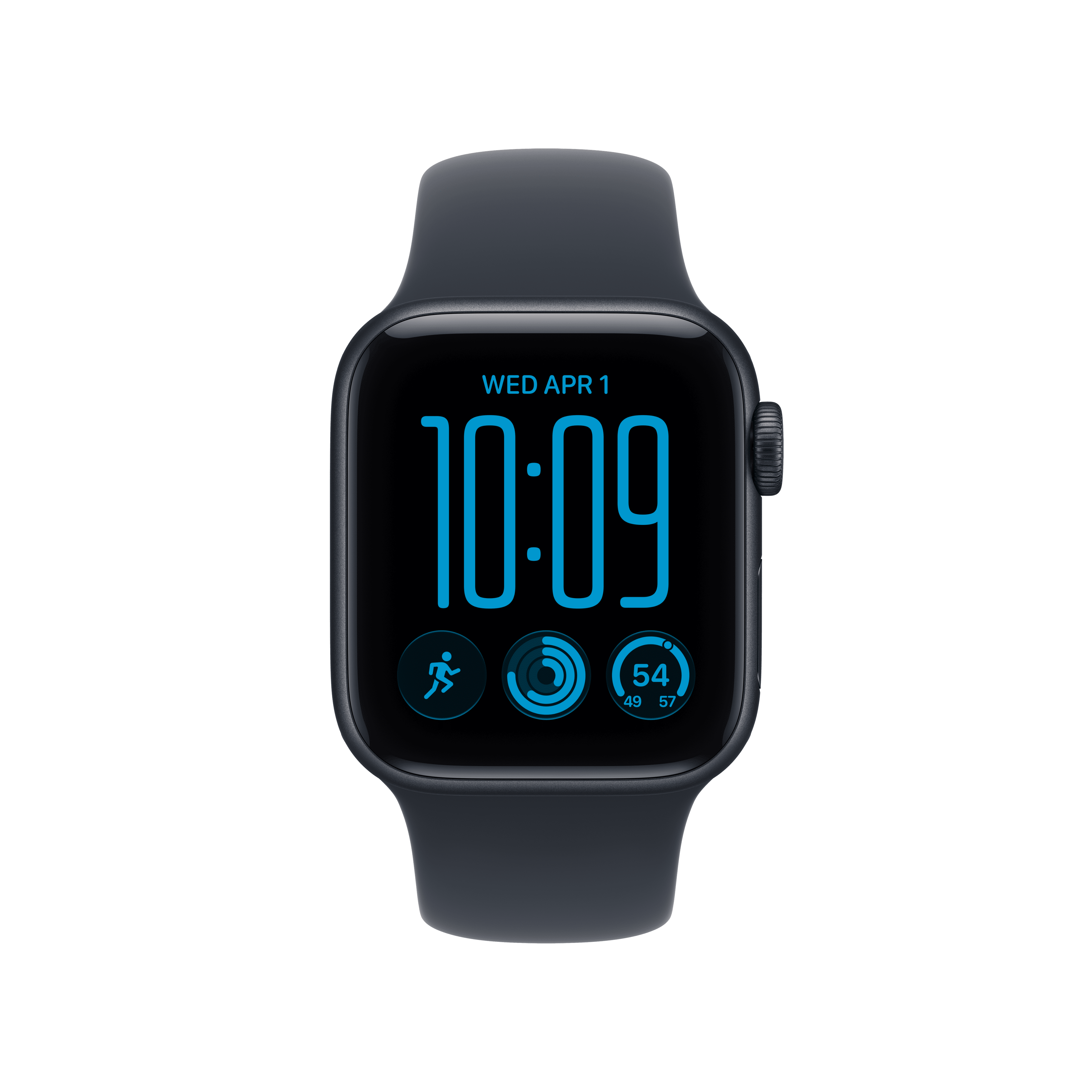 Apple Watch SE 3 [GPS + Cellular 40mm] Smartwatch with Midnight Aluminum Case with Navy Blue Sport Band - M/L