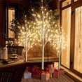 thumbnail image 3 of Juego de árbol de Navidad Lamerge iluminado de 4 pies, 5 pies y 6 pies con luces LED, 3 of 8