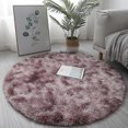 thumbnail image 1 of Plush Round Rug Mat Fluffy White Carpets for Living Room Soft Home Decor Bedroom Kid Room Decoration Salon Thick Pile Rug, 1 of 5