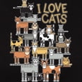 thumbnail image 3 of CafePress - I LOVE CATS T Shirt - Women's Traditional Fit Dark T-Shirt, 3 of 4