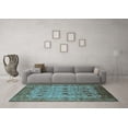 thumbnail image 3 of Ahgly Company Indoor Rectangle Oriental Light Blue Traditional Area Rugs, 2' x 4', 3 of 4